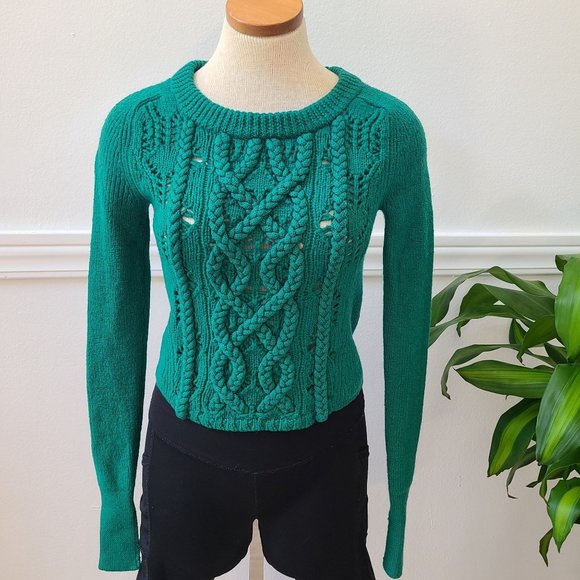 Marc by Marc Jacobs Green Cable Knit Sweater Size S - Picture 3 of 16